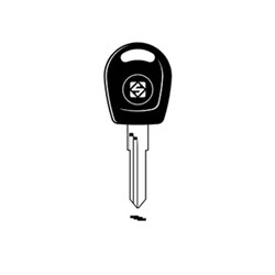 Silca HU49R Transponder Key Blank for VAG Vehicles less Chip