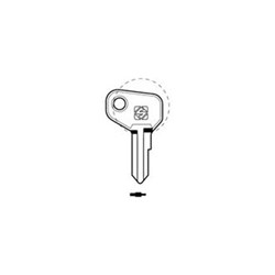 Silca IJ1 Key Blank for Ij Cylinders ad Rolladoors
