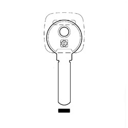 Silca KAK1 Key Blank for Kaken and other Cylinders including some McGrath types