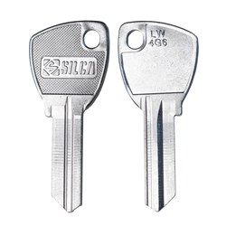 Silca LW4 Key Blank with Teardrop Head for 5 Pin Lockwood Cylinders