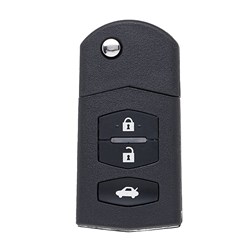 Silca Automotive Key and Remote Replacement Shell With 3 Buttons and MAZ24R Flip Blade