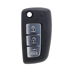 Silca Automotive Key and Remote Replacement Shell for Nissan with 3 Buttons and NSN14E Flip Blade