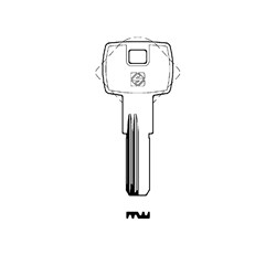 Silca Key Blank (Dimple M-Wave style) for imported cylinders RC16R