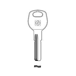 Silca Key Blank (Dimple M-Wave style) for imported cylinders RC17R