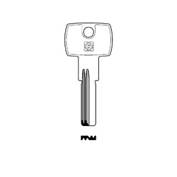 Silca Key Blank (Dimple M-Wave style) for imported cylinders RC23R