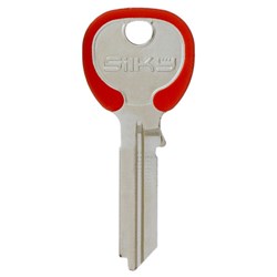 Silca Silky TE2 Key Blank for Gainsborough Cylinders with Red Head