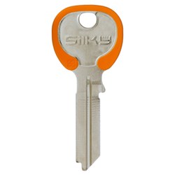 Silca Silky TE2 Key Blank for Gainsborough Cylinders with Orange Head