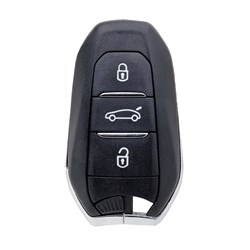 Silca Automotive Smart Key and Remote Replacement Shell for Peugeot Citroen with 3 Buttons and VA2F Emergency Blade