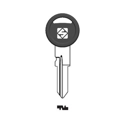 Silca ZD41RLP Key Blank with Plastic Head for Zadi, Motorbikes, Cars, Caravans and Various Locks