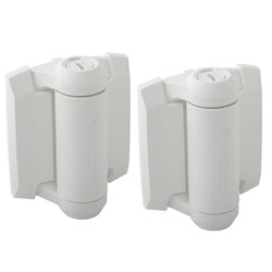 D&D TruClose Gate Hinge Closer for Metal Gate upto 30kg White Pair - TCA1S3WT