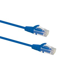 Datamaster CAT6 UTP Blue Slim Patch Cable, 1.5m - W2648SLIBLU