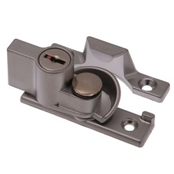 Whitco Window Sash Lock, Keyed, in Sharp Silver Kinetic Pearl Finish - W273311