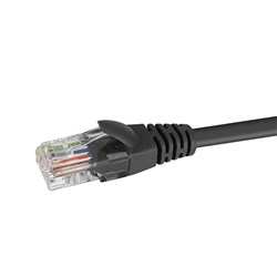 Datamaster CAT6 UTP Black Patch Cable, 25cm - W2740BLK
