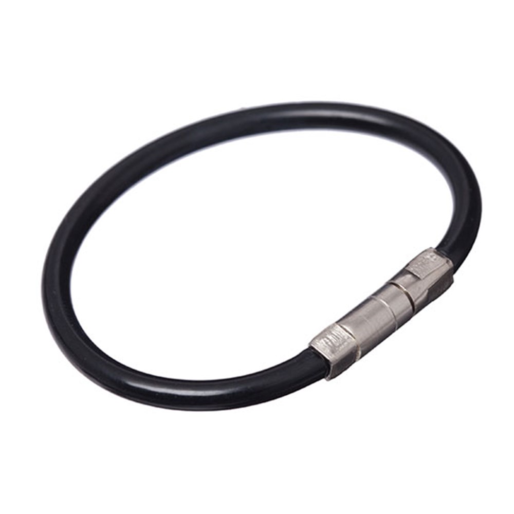 LULI LOCKING CABLE KEYRING 80820 BLK Pkt=25 | Luli Flex-o-lock 