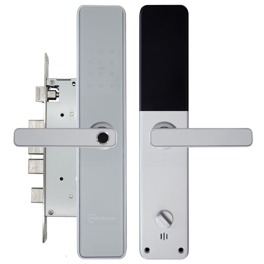 McGrath NX6 WIFI Digital Lock, Nickel Silver Finish with Euro