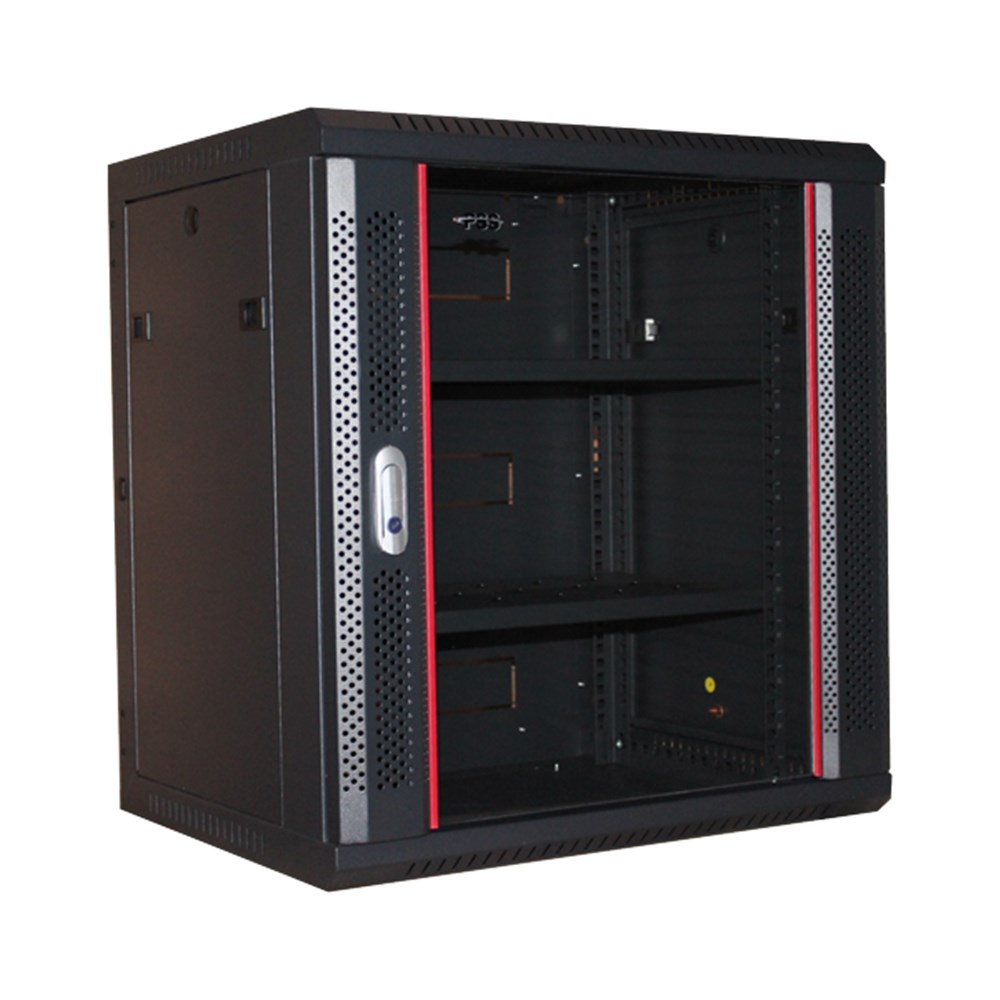 Redback Rack 12ru Single Section Wall Mount Cabinet 600x450x635mm 22kg Cabinets Racks Lsc Security Supplies