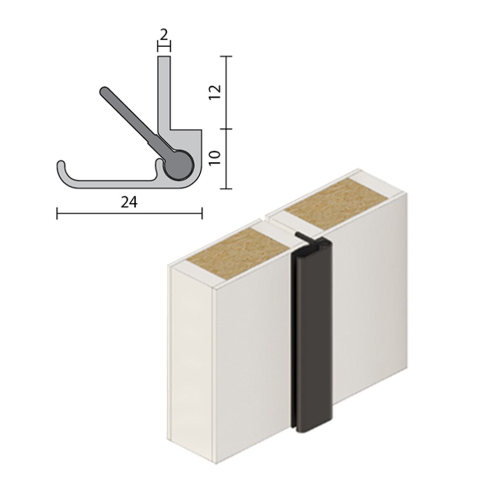 RAVEN DOOR SEAL RP16SIx2750MM BLK | Door Seals - LSC | Complete
