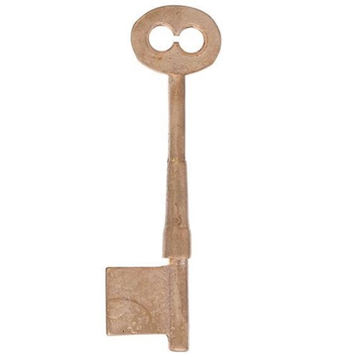 Jacksons Key Blank 8mm Gauge, 97mm Length with 24.5x21mm Bit Bronze Cast - 802