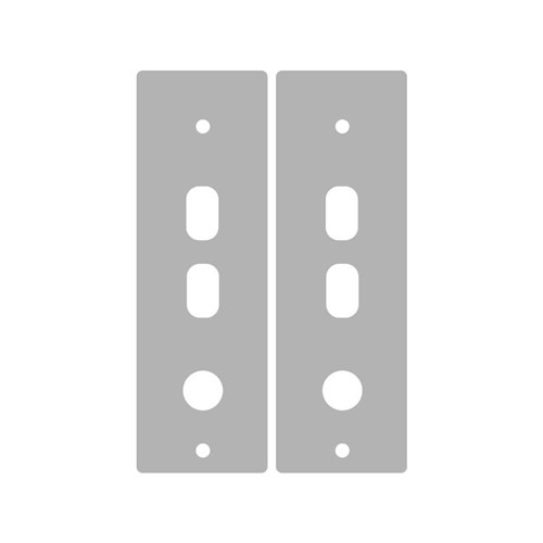 BDS Scar Plate to suit Lockwood Cortex 3772 with Key Override 292x75x1.6mm Pair