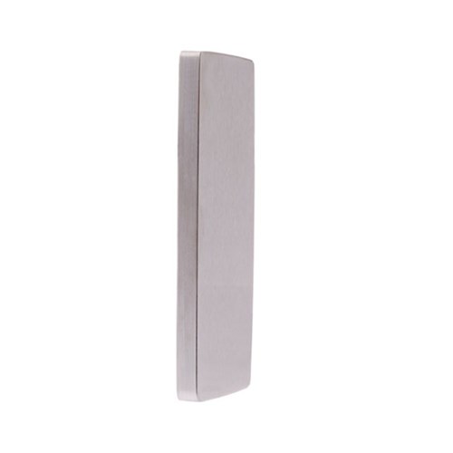 Lockwood Furniture Square End Plate Concealed Fix Plain Plate Satin Chrome - 1807SC