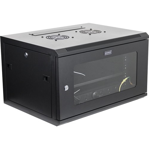 Datatek 6RU 450mm Deep Wall Mount Data Cabinet 600Wx450Dx370Hmm - 24B6RW64