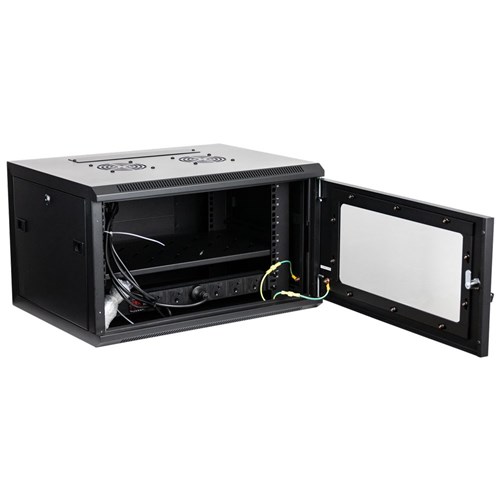 Datatek 6RU 450mm Deep Wall Mount Data Cabinet FPS Series includes accessories 600Wx450Dx370Hmm - 24B6RW64FPS