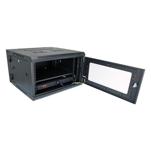 Datatek 6RU 600mm Swing Frame Wall Mount Data Cabinet SFPS Series 600Wx600Dx370Hmm- 24B6RWS66FPS