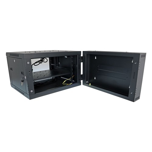 Datatek 6RU 600mm Swing Frame Wall Mount Data Cabinet SFPS Series 600Wx600Dx370Hmm- 24B6RWS66FPS