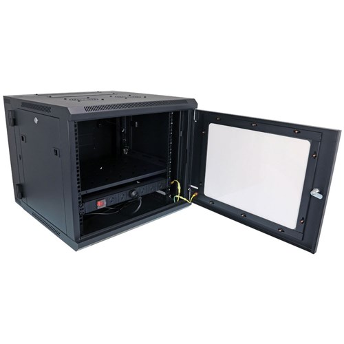 Datatek 9RU 600mm Swing Frame Wall Mount Data Cabinet SFPS Series includes accessories 600Wx600Dx500Hmm - 24B9RWS66FPS