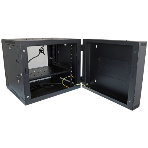 Datatek 9RU 600mm Swing Frame Wall Mount Data Cabinet SFPS Series includes accessories 600Wx600Dx500Hmm - 24B9RWS66FPS