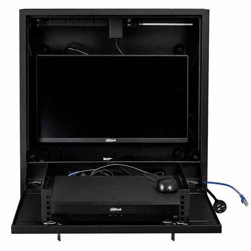 Datatek CCTV System Security Cabinet Black 580Wx185Dx635Hmm - 24SECCABBLK
