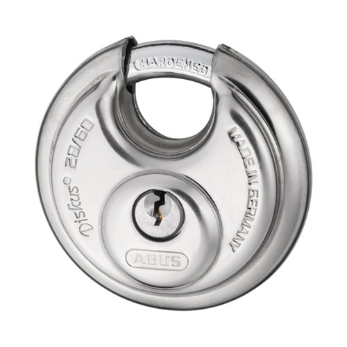 ABUS Diskus Padlock AB2 Profile KD 60mm dia SS Display Pack - 2860C