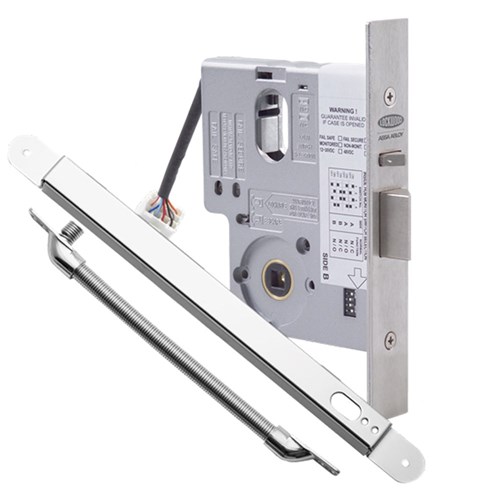 Lockwood 3570 Electric Mortice Lock, 60mm Backset, Fully Monitored, Field Configurable with EA280 Power Transfer Lead Cover - 3570ELM0SC/PTLC