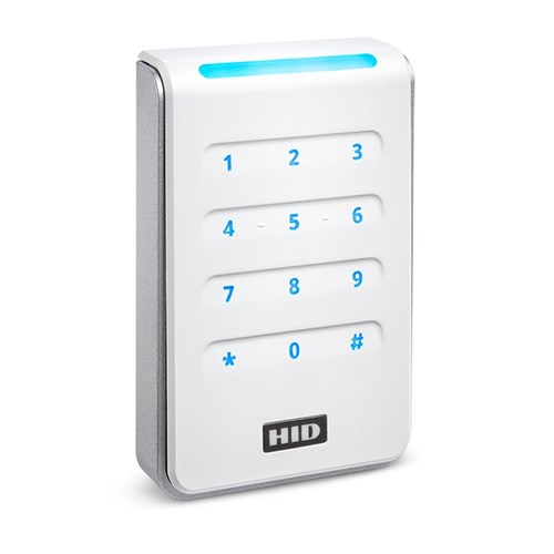 HID Signo 40K Series Keypad Reader with Smart Profile White - 40KNWS-02-000000