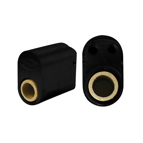 BRAVA Metro Oval Cylinder Less Plug with U Cam Drilled M4 for Extension Matt Black - 5070M4UBLKLP