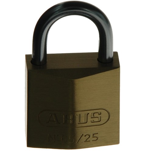 ABUS 65 Series Premium Padlock with 25mm Brass Body and 14mm Hardened Steel Shackle KA 6253 - 6525KA13