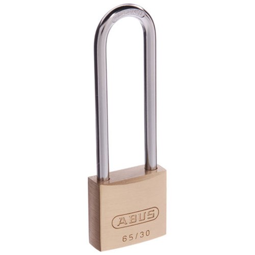 ABUS 65 Series Premium Padlock with 30mm Brass Body and 60mm Hardened Steel Shackle KA 6302 - 6530HB60KA12