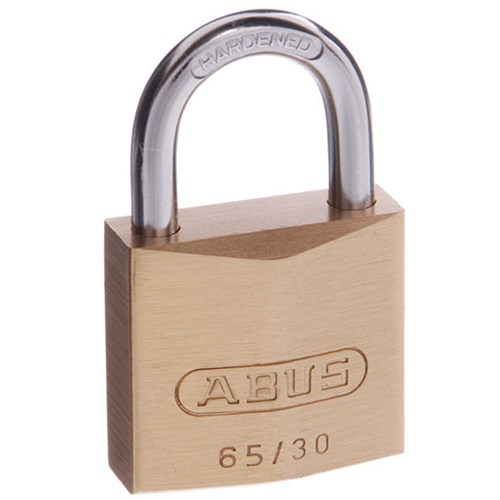 ABUS 65 Series Premium Padlock with 30mm Brass Body and 17mm Hardened Steel Shackle KA 6301 - 6530KA11