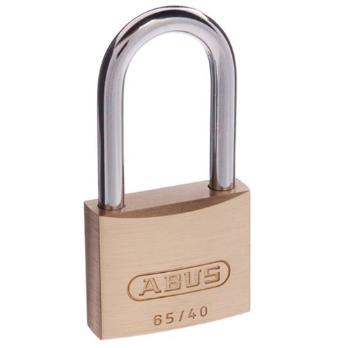 ABUS 65 Series Premium Padlock with 40mm Brass Body and 40mm Hardened Steel Shackle KA 406 - 6540HB40KA6