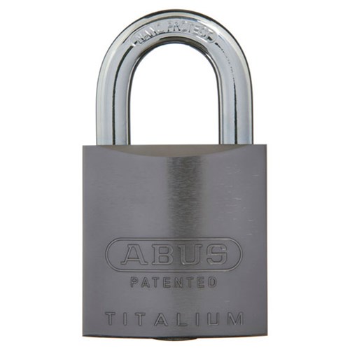 ABUS 83AL Series Premium Rekeyable Padlock with 50mm Titanium Aluminium Body and 25mm Hardened Steel Shackle KD - 83AL50NTITANKD