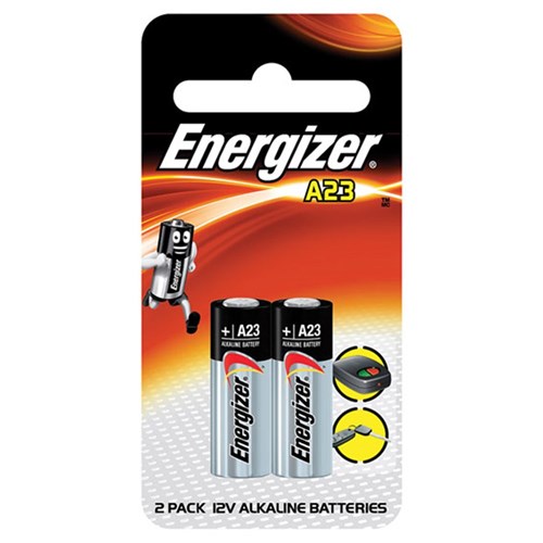 ENERGIZER BATTERY MINI PK2 12V A23 ALKALINE, Batteries - LSC