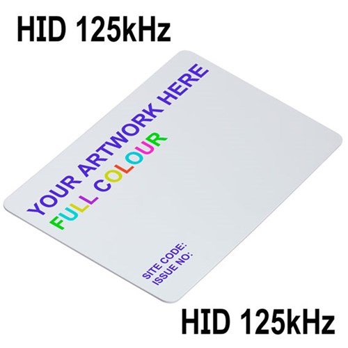 NEPTUNE HID 125kHz ISO CARD COLOUR PRINT 1 SIDE