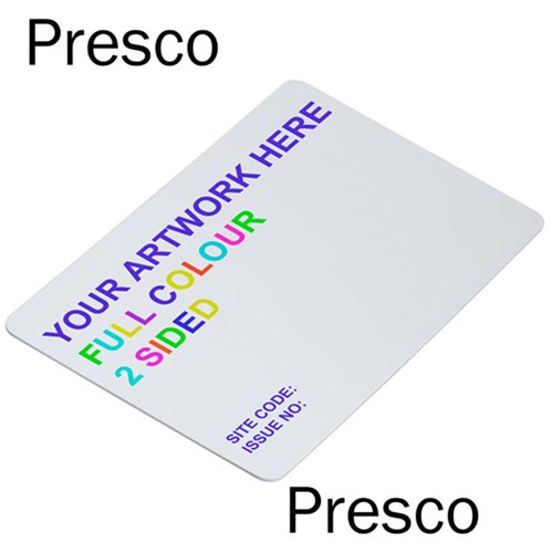 ACSS PRESCO 125kHz ISO CARD COLOUR PRINT 2 SIDES