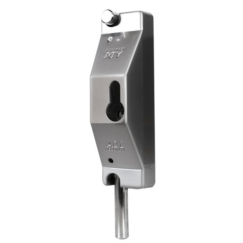 ADI 5504 Lock Bolt to suit Half Euro Cylinder in Satin Chrome with 203mm Bolt Less Cylinder