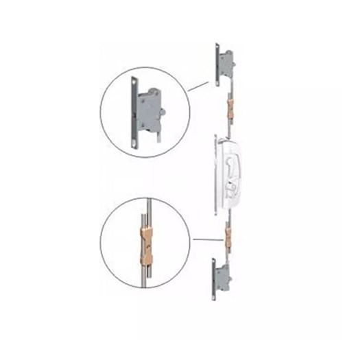 Austral Lock 3 Point Kit Rod Operated for Elegance Series Hinge Security Door Lock Adjustable Rod - H14R/A