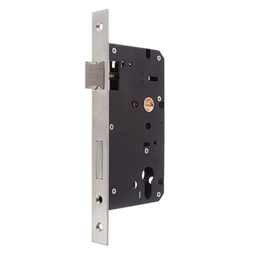 Borg Mechanical Digital Door Lock with Lever and 60mm Backset Euro Mortise Lock Satin Chrome - BL5000SC