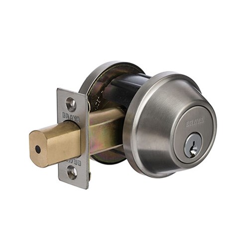 BRAVA Metro Deadbolt 60mm Backset Single Cylinder Satin Stainless Steel - BP200LISSS