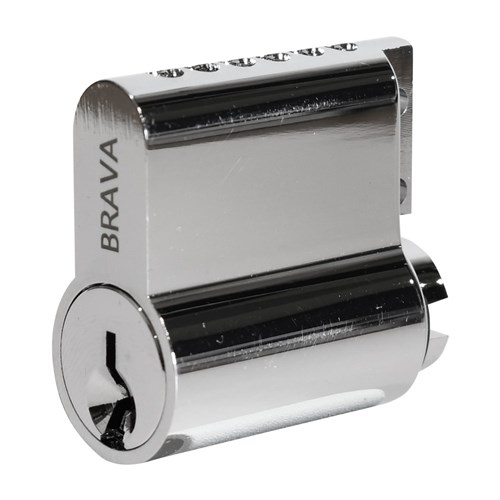 BRAVA Metro 90555 Modular Keyed Cylinder Section LW5 Profile KD Polished Chrome