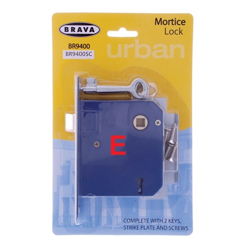 BRAVA Urban 2 Lever Mortice Lock KAE Satin Chrome - BR9400SCKAE