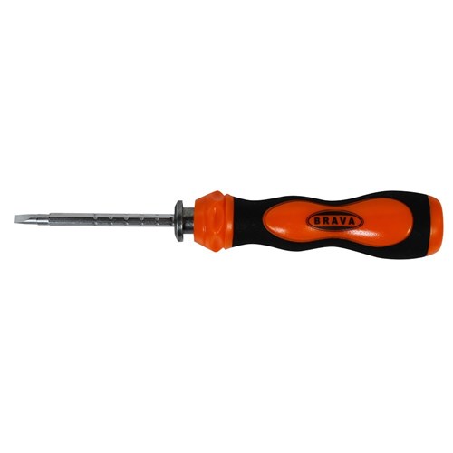 BRAVA Promo Screwdriver Orange Black with BRAVA Logo